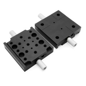 Double Knob Adjustment Swallowtail Motorized Linear Stage Travel ± 12.5mm