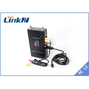 Cheap Police Manpack Video Transmitter COFDM QPSK HDMI &amp; CVBS H.264 Low Delay AES256 Encryption for sale