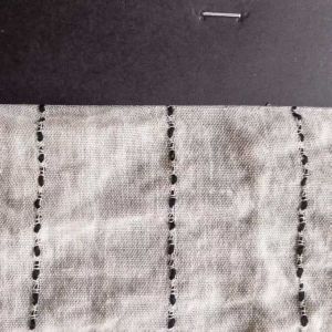 100% Polyester Plain Weaving - Wide Stripe Pattern - Imitate Linen Touch