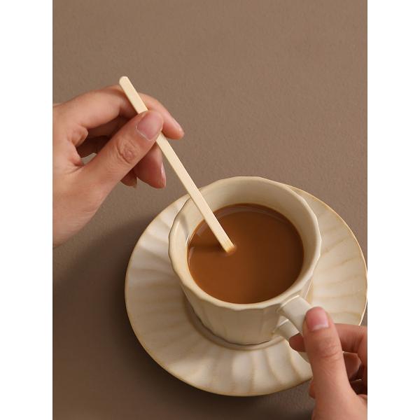 1000 Pack Wooden Bamboo Coffee Stirrers - 5.5 Inch Coffee Stir Sticks