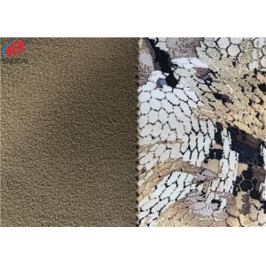Elastic Waterproof TPU Coated Fabric Bonded Polar Fleece Fabric For Jacket
