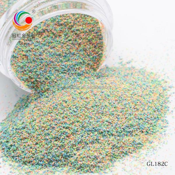 Ultra Fine Polyester Hexagonal Multicolor Glitter Powder Mix Sugar Color Outdoor Christmas Decoration