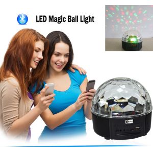 Crystal Magic Ball LED Light with Bluetooth Speaker & Remote Controller