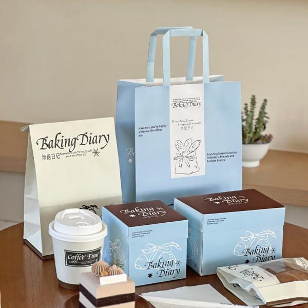 Quality Folding Custom Packaging Boxes 15x10x10cm 10x10x10cm Rectangular Cake Packaging Box wholesale