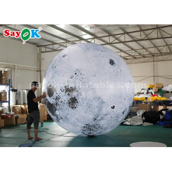 3m Giant Advertising Inflatable Lighting Decoration Moon Globe Ball
