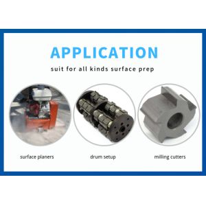 6pt Carbide Milling Spare Cutting Teeth And Drums BEF 320 Multi-Plane Scarifiers