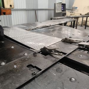 Industrial Metal Plate With Holes In Rectangular Shape Durable