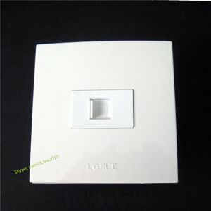 Pure White ETH Phone Socket Wall Panel Connector Lowest Cost For Home Socket