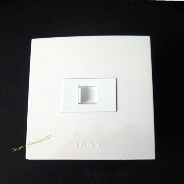 Pure White ETH Phone Socket Wall Panel Connector Lowest Cost For Home Socket