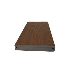 Wood Grains Optional 140mm*25mm Stylish Grooved Solid Decking for Trendy Homes