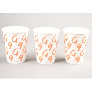 Branding Hot Drink Insulated Paper Cups With 4 Color Process Printing