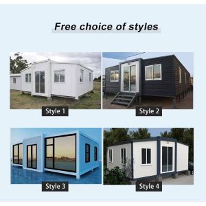 Prefabricated Luxury Living Expandable Container House Steel Structure Frame