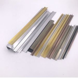 China Tolerance 0.12mm Aluminium Trim Profiles T and U and G Shape on sale