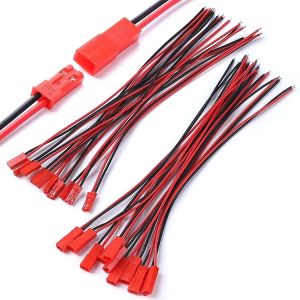 China 22AWG Male Female 2 PIN JST SYP RCY Plug Connector to Bare End Pigtail Wire Lead Cable Harness for LED Strip Battery on sale
