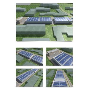 110 Votage 3KW Hybrid Solar System , Hybrid Rooftop Solar System