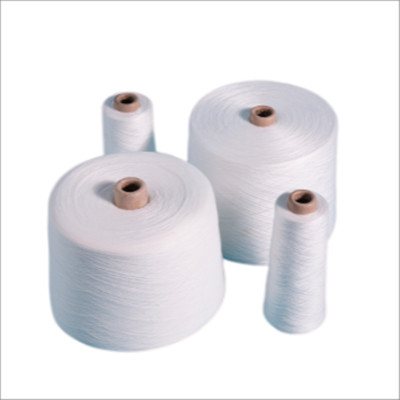 100% Ring Spun Polyester Yarn 30/2 40/2 60/2 Raw White S Twist Yarn Factory