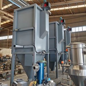 Automatic bulk bag unloading station for stainless steel powder