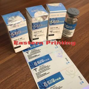 Dia 2cm Laser Stamped 10ml Hologram Glass Vial Labels