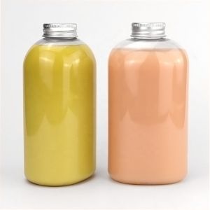 Screen Printing Plastic Beverage Bottles ODM Natural Unique PET Round Bottle