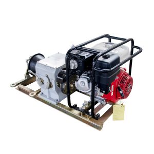 5000kg 5Ton Petrol Cable Pulling Winch Machine With Belt Driven