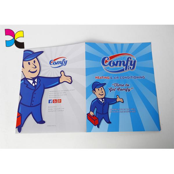 Hot Stamping Printed Hard Cover File Folder With Coated Art Paper Material Eco -