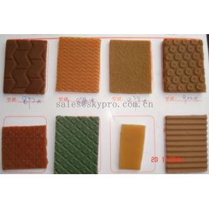 Tan color Shoe Sole Rubber Sheet Wear Resistant Different Textures