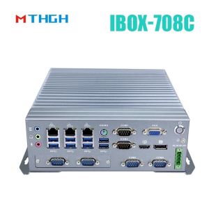 IBOX-708C Industrial Mini PC Support HDMI/DP/VGA 6*COM 8*USB3.0