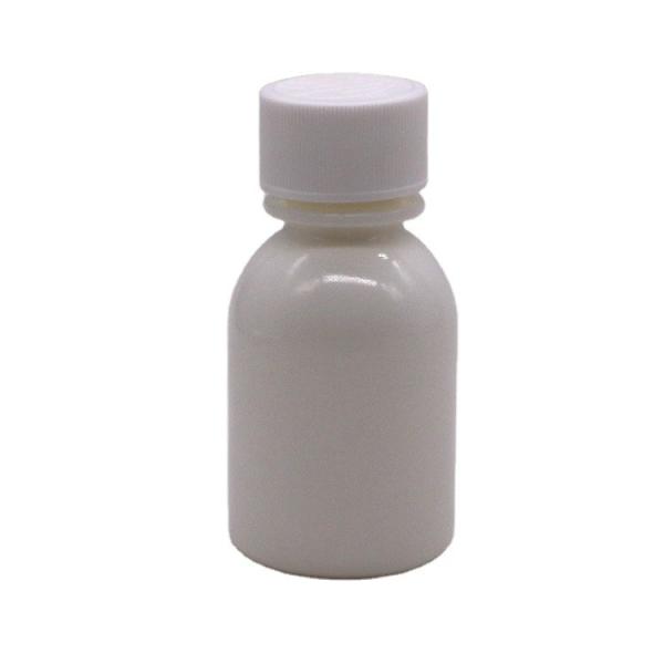 Child Resistant Lid Container 60ml PE White Oral Liquid Medicine Bottle for