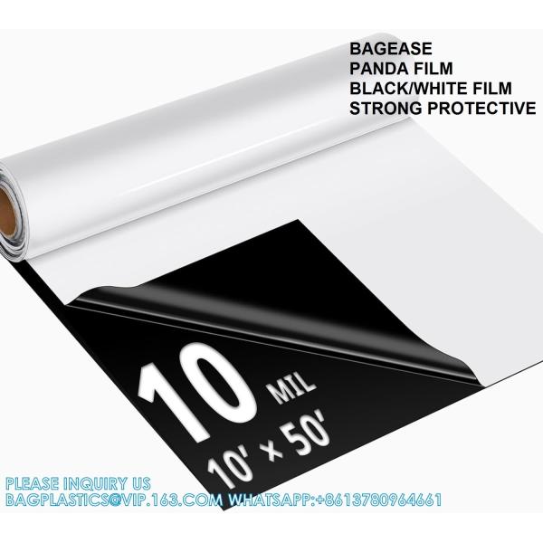 Crawl Space Vapor Barrier - 10 Mil (10' X 50'), Thick Plastic Sheeting, Drop