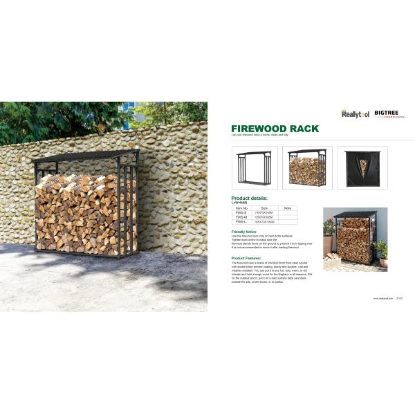 Middle Size135x70x165cm Metal Firewood Rack Anthracite Garden Firewood Shelter Stacking Aid Kaminholzunterstand
