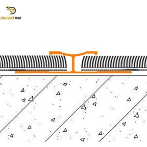 Anodized Gold Carpet Transition Strip 0.8mm Thickness With Naplock