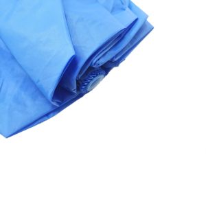 21 Inch Blue Automatic 2 Fold Umbrella Reflective Perimeter Tape Blue Handle