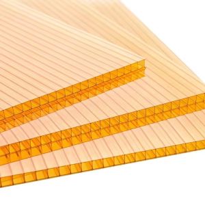 Composite co extrusion Coating 100% Virgin Polycarbonate Twin Wall Hollow