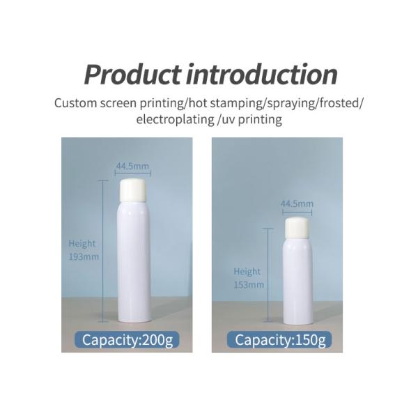 PET Plastic Cosmetic Bottles Empty Plastic Spray Bottles For UV Protection