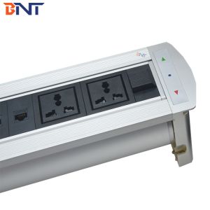 Brushed Aluminum Alloy Desktop Multimedia Connector With 3Mm Panel Thickness