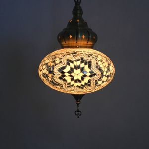 Turkish Lamp Colorful Glass Pendent Light E14 Warm White Bedroom Bar Corridor