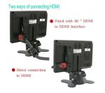 7" TFT LCD HD Monitor with HDMI/VGA/AV1/AV2/Audio Input 800x480 16:9 Built-in
