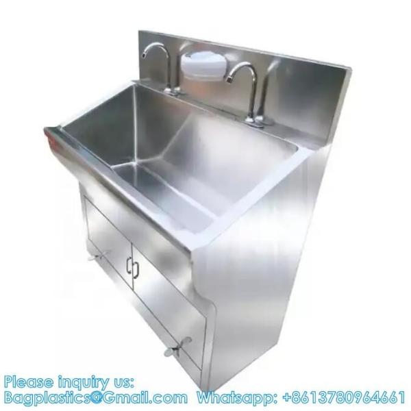 Double Hand Washing Sink Wash Basin With Automatic Sensor Or Pedal Customized