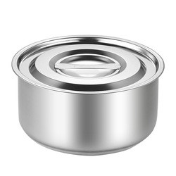 Factory Direct Sale Cookware Sets Silver Pots Stainless Steel Cooking Soup Pot