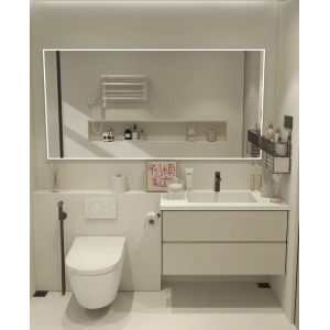 Efficient Water Supply with Hidden Flush Tank and Back Outlet Connection