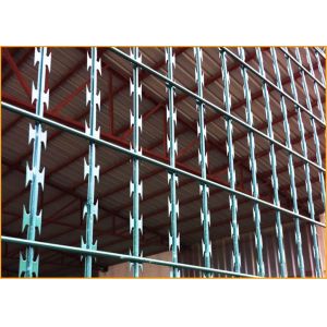 Welded Razor Mesh Fence Panels 1.2m x 2.5m mesh 75mm x 150mm blade length 60mm
