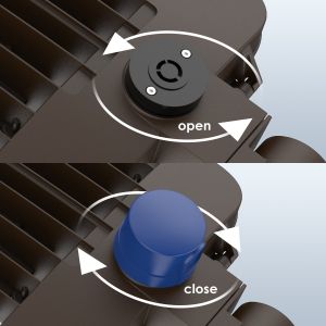 Starlake 300W LED Area Light 150LM/W Motion Sensor Parking Lot Lights