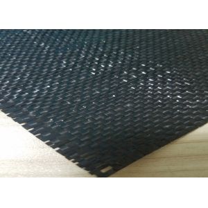 Polypropylene Woven Geotextile Stabilization Fabric Black Color UV Resistance