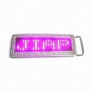 Promotional Led display belt buckle panel for party