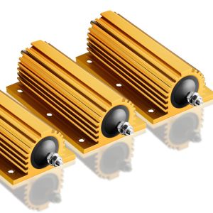 Wirewound Resistor 50w 10 Ohm 10rj RX24 Gold Aluminum Shell High Power Resistor