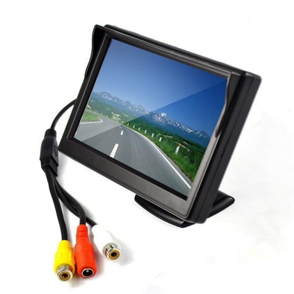 Quality 5 Inch TFT LCD Digital Car Rear View Monitor With 2 Way Video Input For Reversing Camera wholesale
