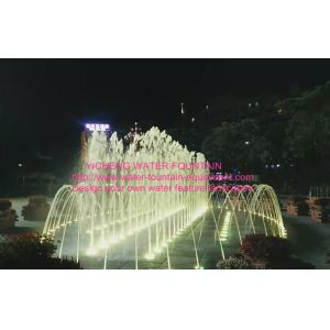 Program Control Water Fountain Project , Dry Fountains / Floor Multicolored LED