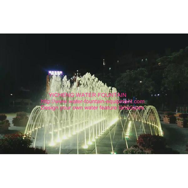 Program Control Water Fountain Project , Dry Fountains / Floor Multicolored LED