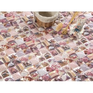 Pink 300x300mm Ceramic Rustic Tile for Indoor Floor