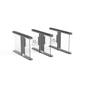 10mm Acrylic Automatic Speedlane Swing Turnstile With Alarm Light